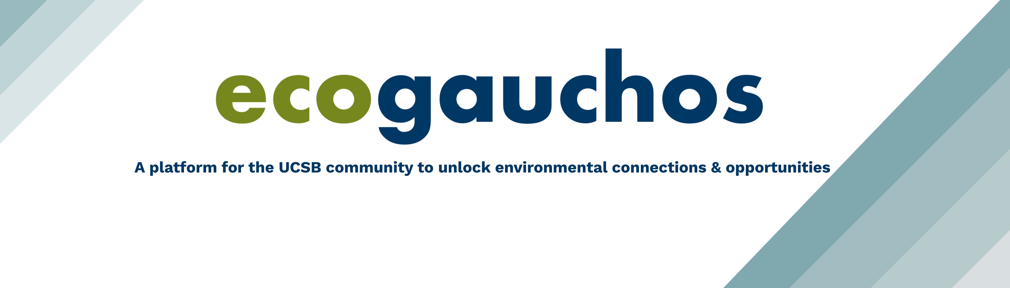ecogauchos:  A platform for the UCSB community to unlock environmental connections & opportunities